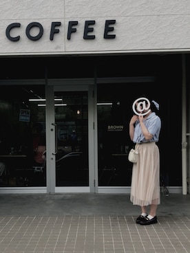 「ORiental TRaffic（オリエンタルトラフィック）のアイテム（ローファー）」を使った、Yunaさん（レディース・156cm）の春コーディネート