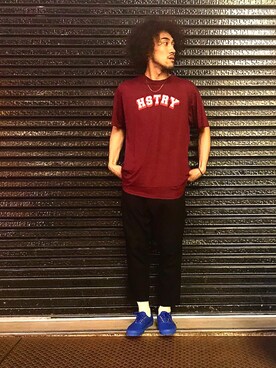 「OAK（オーク）のアイテム」を使った、Youta Teradoさん（メンズ・180cm）の春コーディネート