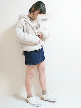 「ノーリーズ」｜つむぎさん（レディース・160cm）の冬コーディネート