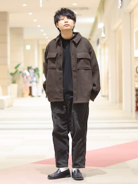 「Right-on（ライトオン）のアイテム（Tシャツ/カットソー）」を使った、takuさん（メンズ・169cm）の秋コーディネート