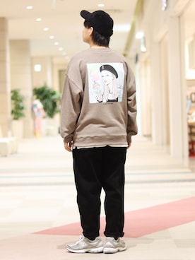 「Right-on（ライトオン）のアイテム（スウェット）」を使った、takuさん（メンズ・169cm）の秋コーディネート