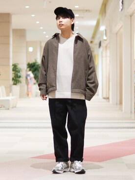 「Right-on（ライトオン）のアイテム（ブルゾン）」を使った、takuさん（メンズ・169cm）の秋コーディネート