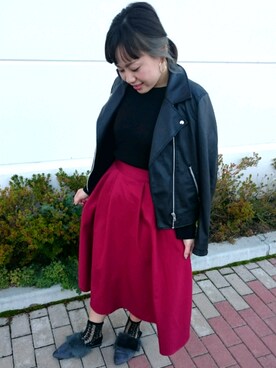 「AMERICAN HOLIC」｜RINAさん（レディース・151cm）の秋コーディネート