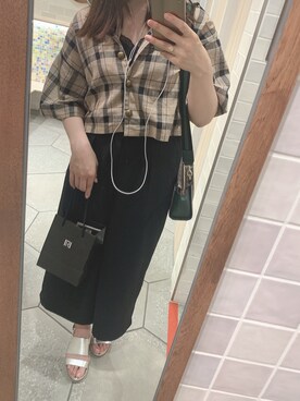 「PATRICK COX（パトリック・コックス）のアイテム（バッグ）」を使った、ayaさん（レディース・168cm）の春コーディネート