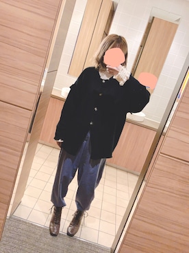 「MERCURYDUO（マーキュリーデュオ）のアイテム（ブーツ）」を使った、hanaさん（レディース・155cm）の秋コーディネート
