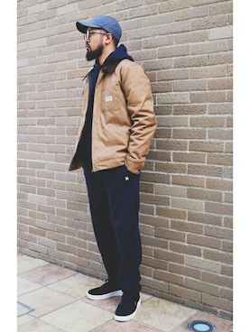 「Back Channel（バックチャンネル）のアイテム（その他アウター）」を使った、Back Channel®︎さん（メンズ・177cm）の秋コーディネート