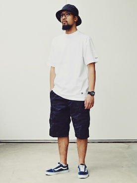 「Back Channel（バックチャンネル）のアイテム（ハット）」を使った、Back Channel®︎さん（メンズ・177cm）の春コーディネート