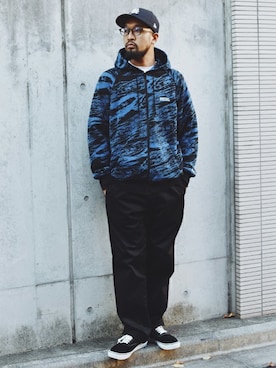 「Back Channel（バックチャンネル）のアイテム（帽子）」を使った、Back Channel®︎さん（メンズ・177cm）の秋コーディネート
