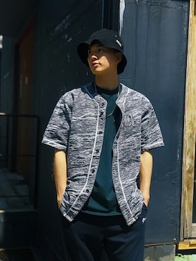 「Back Channel（バックチャンネル）のアイテム（スウェットパンツ）」を使った、Back Channel®︎さん（メンズ・173cm）の春コーディネート