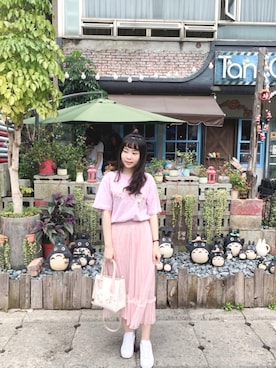 「EYESCREAM（アイスクリーム）のアイテム」を使った、hosino_yuukuさん（レディース・160cm）の春コーディネート