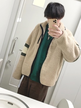 「neos（ネオス）のアイテム（ブルゾン）」を使った、murarenさん（メンズ・175cm）の冬コーディネート
