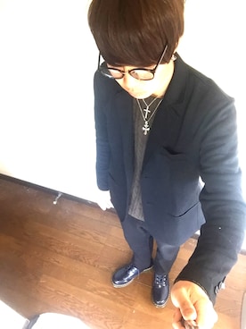 uさん（メンズ・165cm）の冬コーディネート