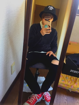 uさん（メンズ・165cm）の春コーディネート