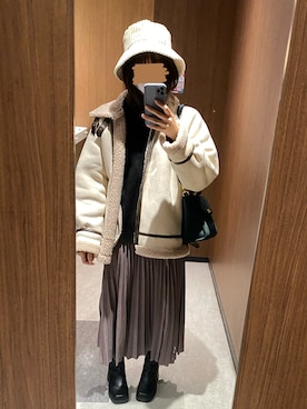 Yuki さん(レディース・162cm)の冬コーディネート