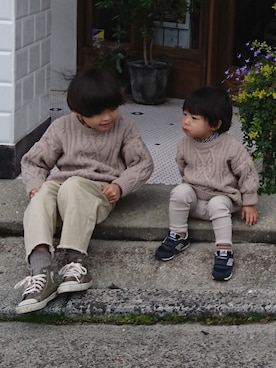 yu.さん（キッズ・130cm）の冬コーディネート