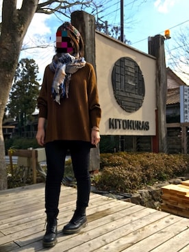 4yarn1【相互】さん（レディース・158cm）の冬コーディネート