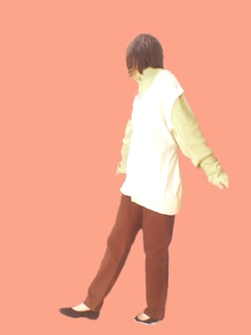 「mystic（ミスティック）のテーパードデニムパンツ（デニムパンツ）」を使った、4yarn1【相互】さん（レディース・158cm）の春コーディネート