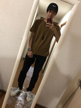 TOMOKIさんの「STARTER XLARGE 6PANEL CAP」を使ったコーディネート