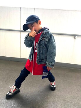 「アイテム（シューズ）」を使った、k___y***さん（キッズ・100cm）の冬コーディネート