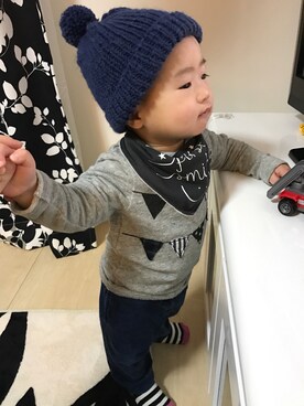 なゆらむさん（キッズ・80cm）の冬コーディネート