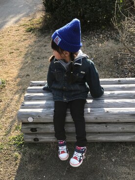 なゆらむさん（キッズ・100cm）の冬コーディネート