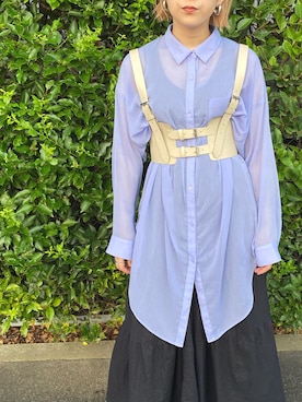 「FUN（ファン）のアイテム（ワンピース/ドレス）」を使った、ハルネさん（レディース・155cm）の秋コーディネート