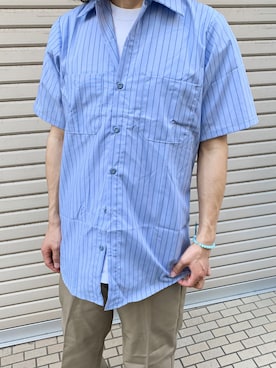 「RED KAP（レッドキャップ）のアイテム（パンツ）」を使った、Nishiさん（メンズ・170cm）の夏コーディネート