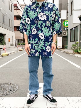 「リーバイス」｜Nishiさん（メンズ・170cm）の夏コーディネート