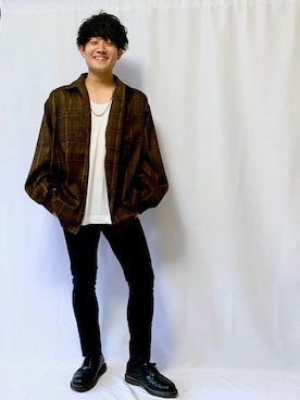 伊吹たろう拓巳(しののめ)さん（メンズ・164cm）の春コーディネート