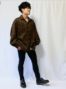 伊吹たろう拓巳(しののめ)さん（メンズ・164cm）の春コーディネート