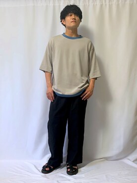 伊吹たろう拓巳(しののめ)さん(メンズ・164cm)の春コーディネート