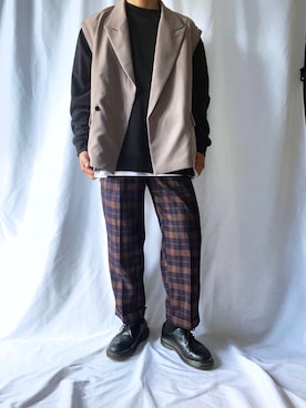 伊吹たろう拓巳(しののめ)さん（メンズ・164cm）の秋コーディネート