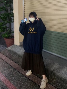 「Balanciagaのアイテム」を使った、Stella.Lさん（レディース・156cm）の秋コーディネート