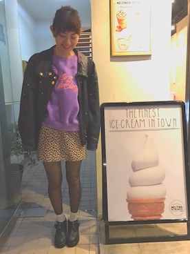 「courreges（クレージュ）のアイテム（ジャケット/アウター）」を使った、🦄eko🦄さん（レディース・161cm）の冬コーディネート