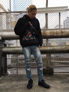 湯原健太さん（メンズ・178cm）の秋コーディネート