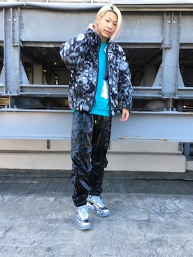 「thisisneverthat（ディスイズネバーザット）のアイテム（ジャケット/アウター）」を使った、湯原健太さん（メンズ・178cm）の秋コーディネート