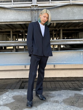 「soe（ソーイ）のアイテム（ジャケット/アウター）」を使った、湯原健太さん（メンズ・178cm）の冬コーディネート