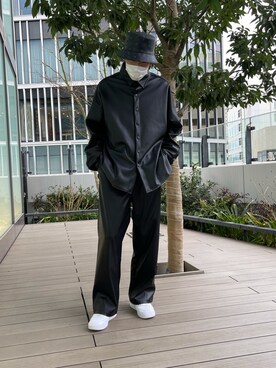 「DANKE SCHON（ダンケシェーン）のアイテム（スラックス）」を使った、湯原健太さん（メンズ・178cm）の春コーディネート
