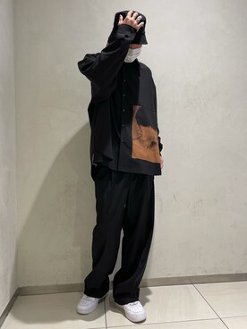 「DANKE SCHON（ダンケシェーン）のアイテム（スラックス）」を使った、湯原健太さん（メンズ・178cm）の春コーディネート