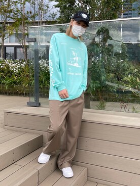 「DANKE SCHON（ダンケシェーン）のアイテム（スラックス）」を使った、湯原健太さん（メンズ・178cm）の春コーディネート