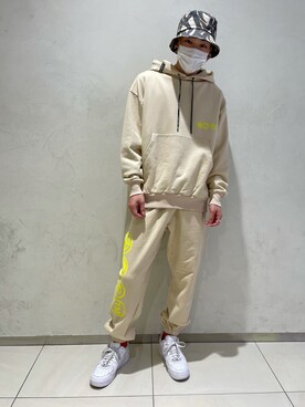 「DANKE SCHON（ダンケシェーン）のアイテム（帽子）」を使った、湯原健太さん（メンズ・178cm）の春コーディネート