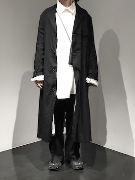 「スリットパンツ」｜「アイテム（ジャケット/アウター）」を使った、増井春妃/masui haruhiさん（レディース・162cm）の春コーディネート