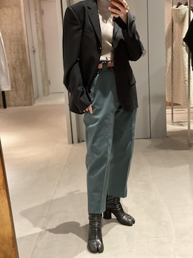 「SHINYAKOZUKA（シンヤコヅカ）のアイテム」を使った、増井春妃/masui haruhiさん（レディース・162cm）の冬コーディネート