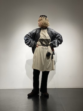 「VYNER ARTICLES（ヴァイナー アーティクルズ）のアイテム」を使った、増井春妃/masui haruhiさん（レディース・162cm）の冬コーディネート