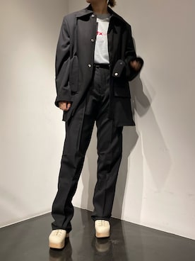 「AFFIX（表示禁止）（アフィックス）のアイテム」を使った、増井春妃/masui haruhiさん（レディース・162cm）の冬コーディネート