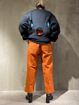 「MAN-TLE（マントル）のアイテム」を使った、増井春妃/masui haruhiさん（レディース・162cm）の冬コーディネート