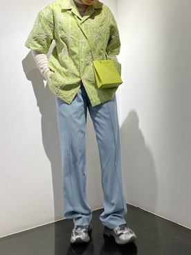 「柄シャツ」｜増井春妃/masui haruhiさん（レディース・162cm）の春コーディネート