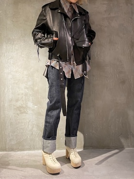 「Midorikawa（ミドリカワ）のアイテム」を使った、増井春妃/masui haruhiさん（レディース・162cm）の冬コーディネート