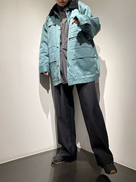 「VYNER ARTICLES（ヴァイナー アーティクルズ）のアイテム（ジャケット/アウター）」を使った、増井春妃/masui haruhiさん（レディース・162cm）の秋コーディネート