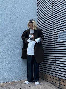 「AFFIX（表示禁止）（アフィックス）のアイテム」を使った、増井春妃/masui haruhiさん（レディース・162cm）の秋コーディネート